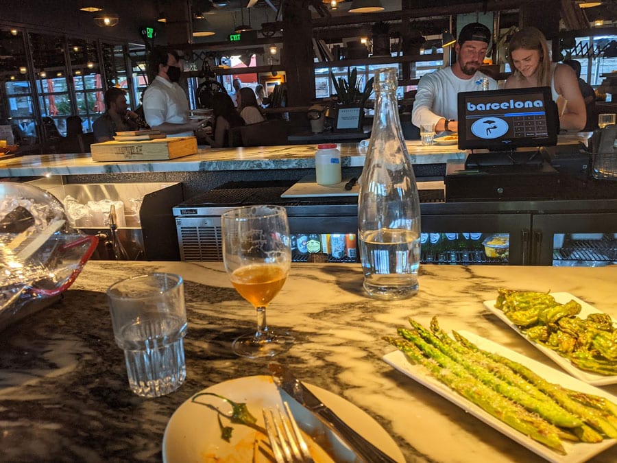 View inside the Barcelona Wine Bar in Denver
