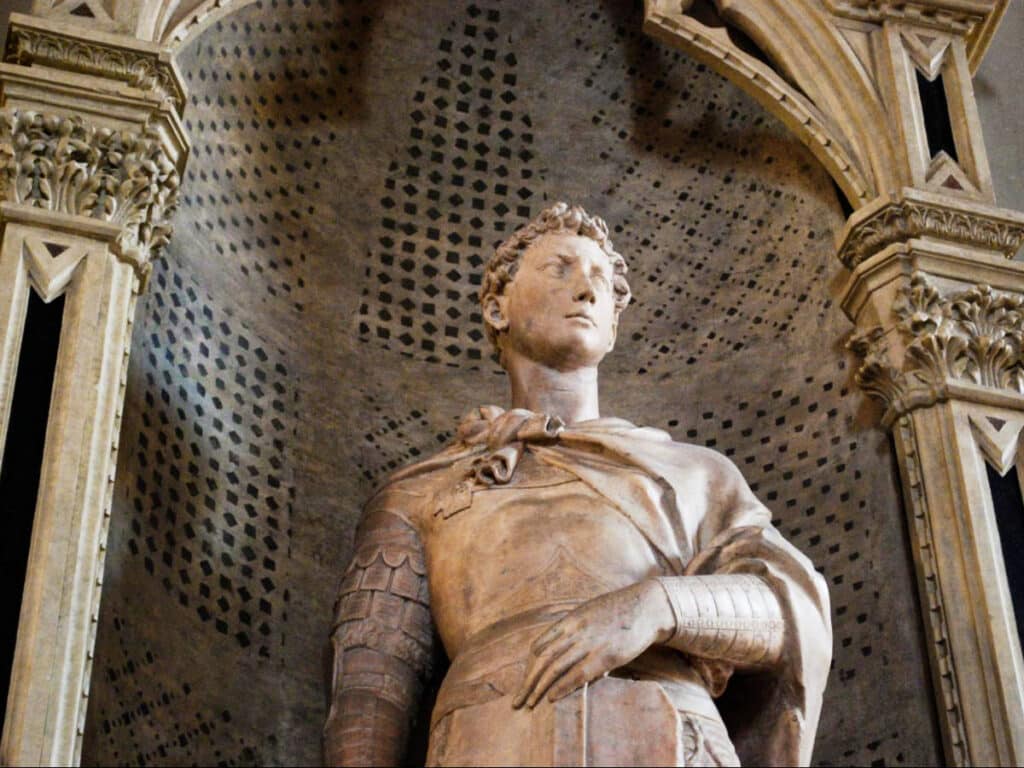 A sculpture in the Bargello National Museum