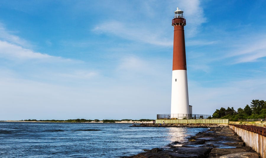 View of the Barnegat Lighthouse State Park in New Jersey