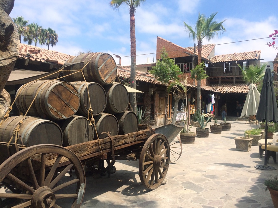 View of a stock of barrels in a wagon along Rosarito area
