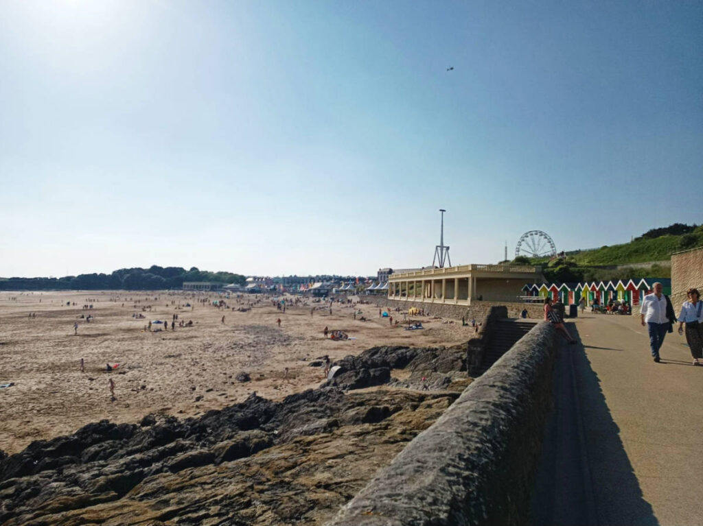 View at the Barry Island in the morning