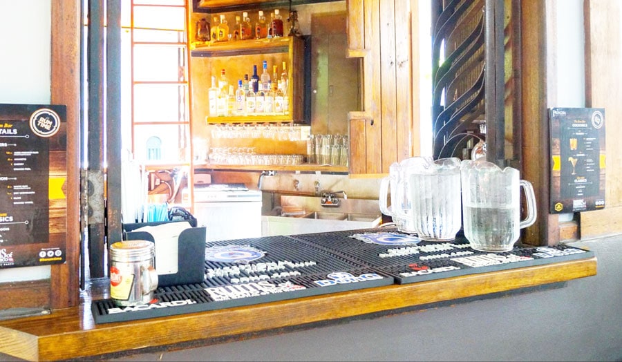 View of a bar in San Juan