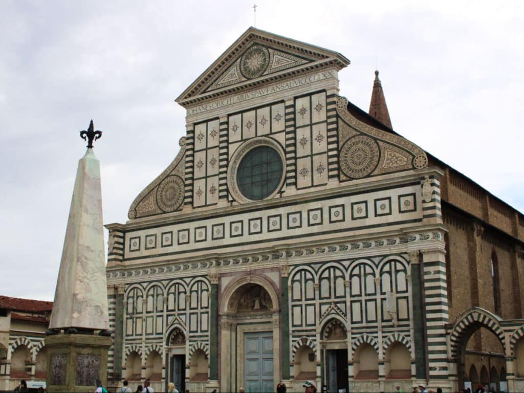Exterior view of the Basilica of Santa Maria Novella