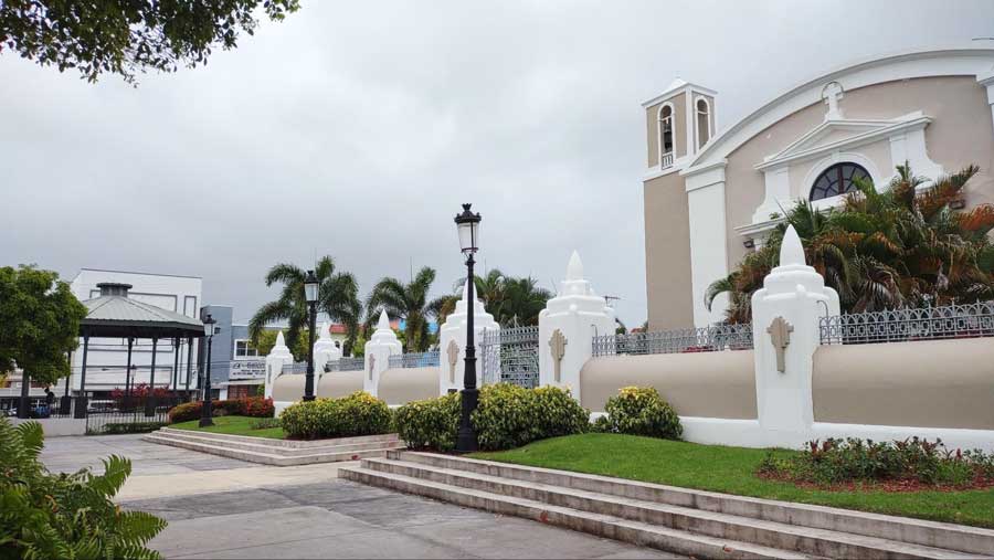 The Bayamon main plaza in Puerto Rico