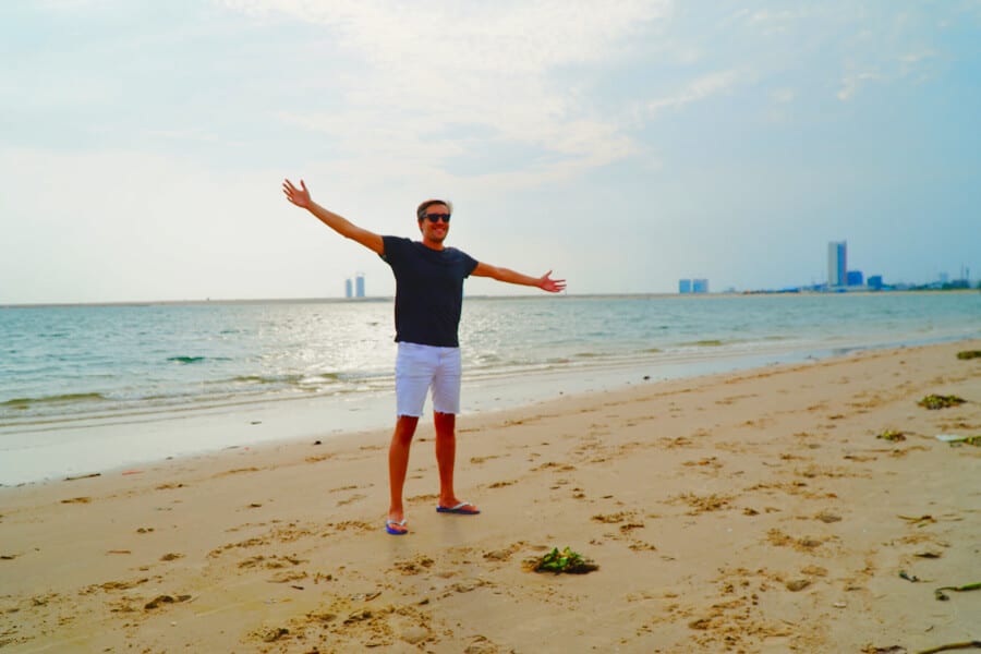 Travel lemming founder, Nate Hake at the Beach General