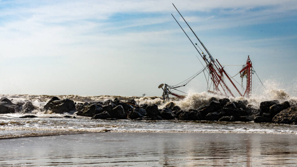 View from a beach in Grand Isle
