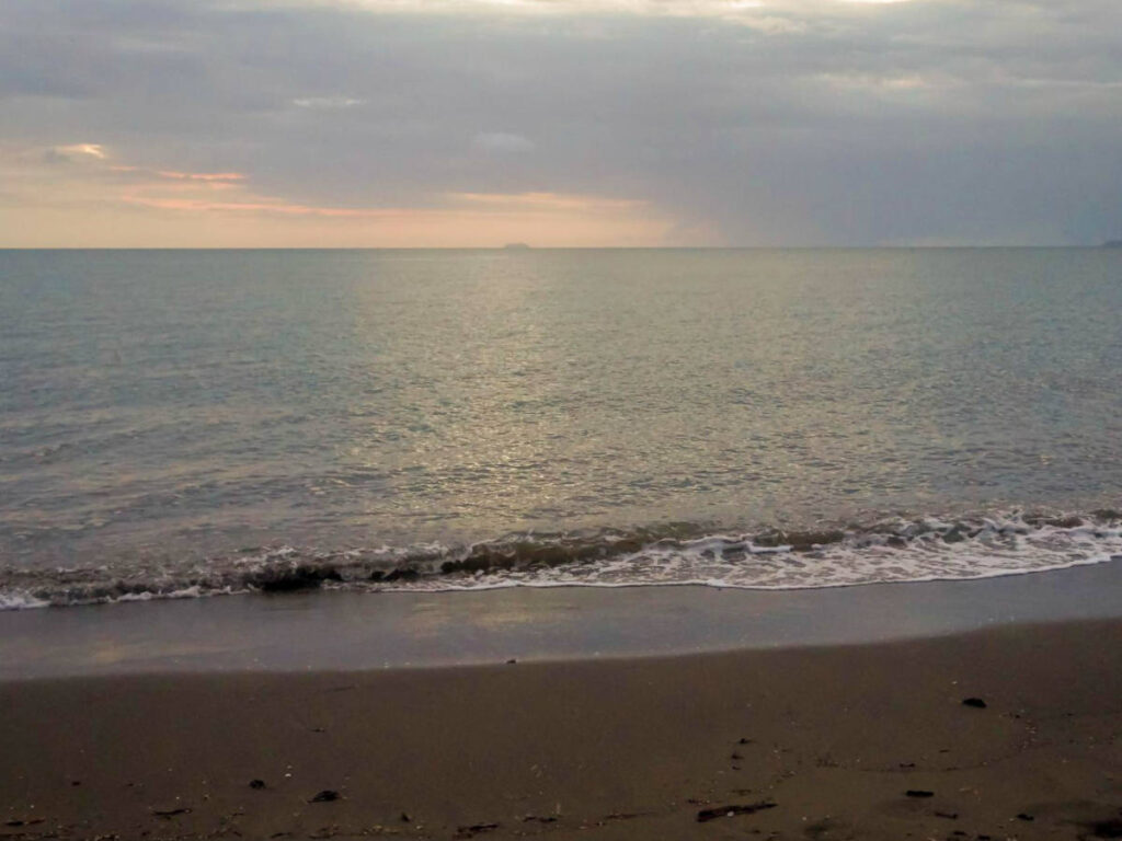 View at the beach in Mayaguez during sunset