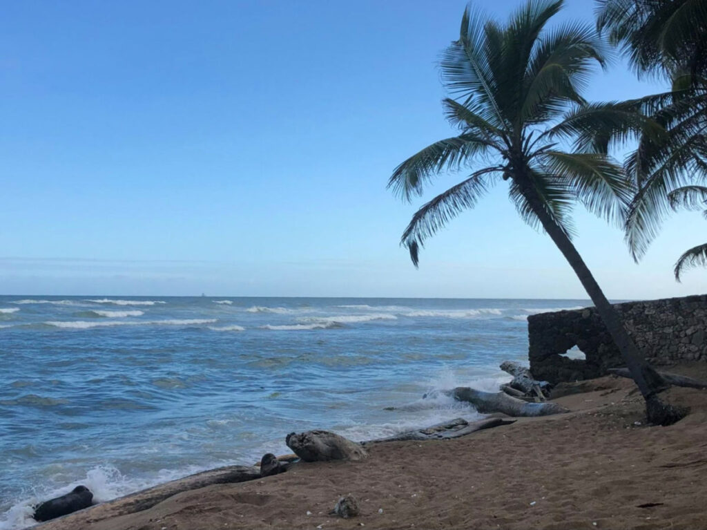 View of a secluded beach in Santo Domingo
