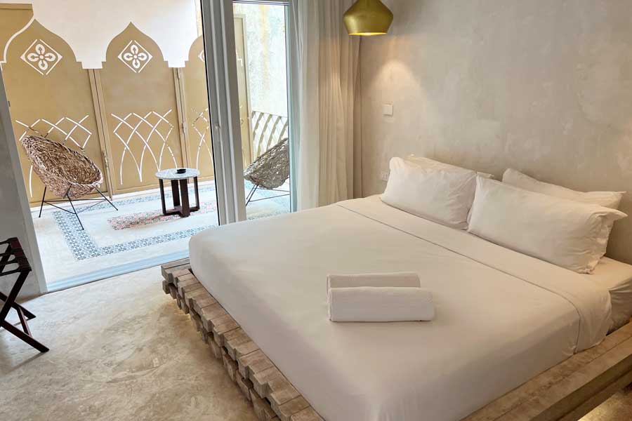 View of a bed on a room in Layla Tulum