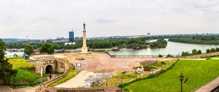 Belgrade Cityscape from the Sava River