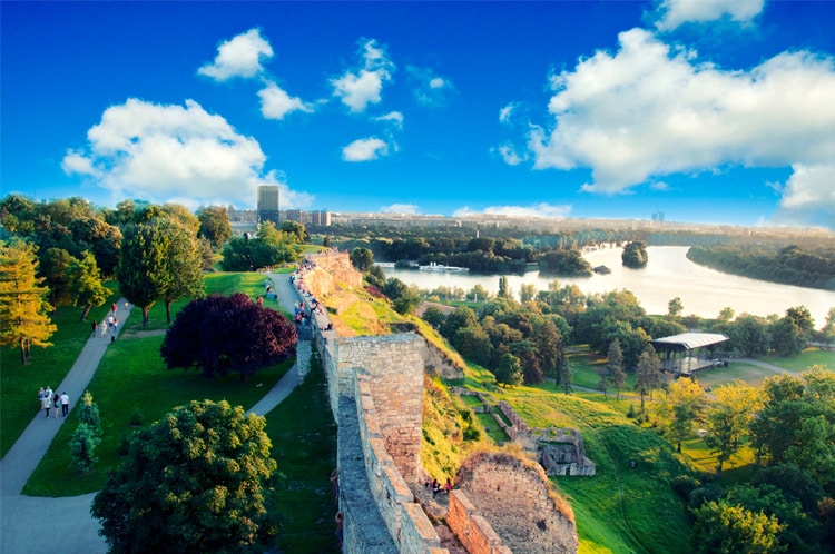 Belgrade Panoramic View from Kalmegdan