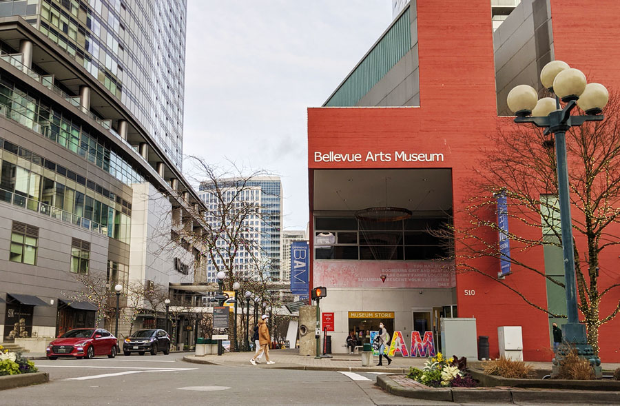 The Bellevue Arts Museum from the outside