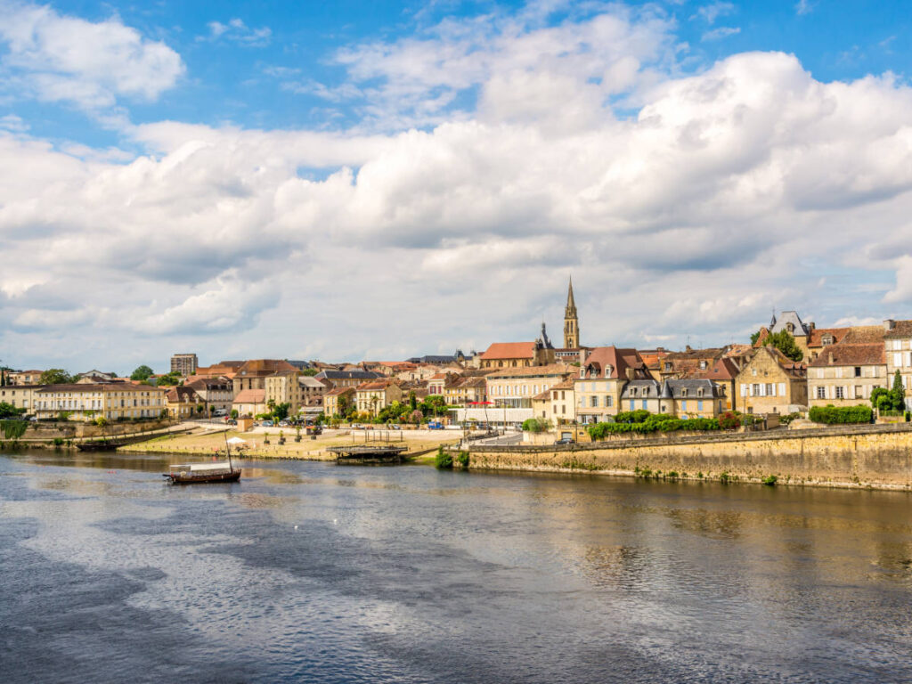 View of the town of Bergerac from the Dordogne River