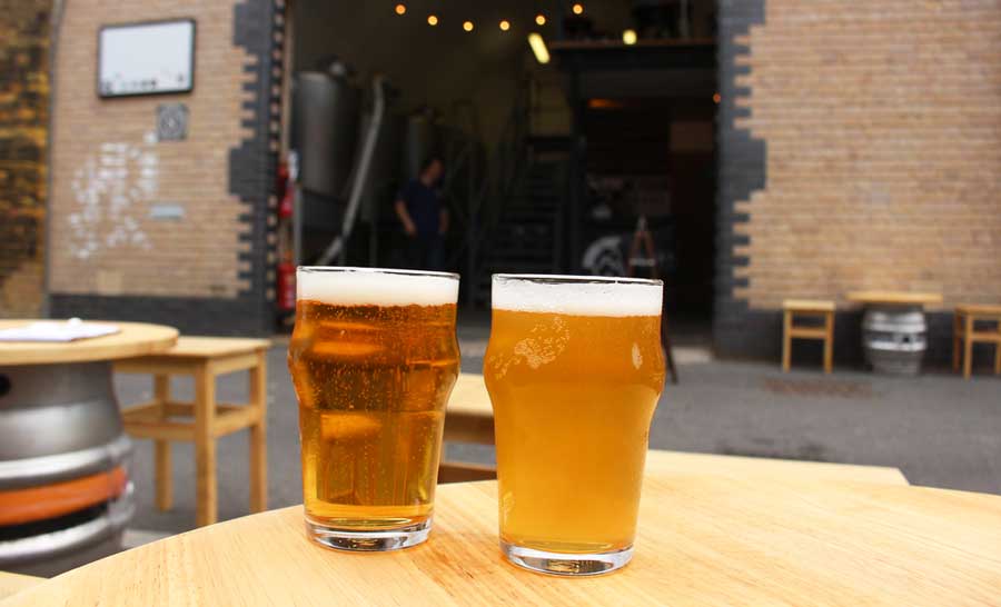 Craft breweries from Bermondsey Beer Mile