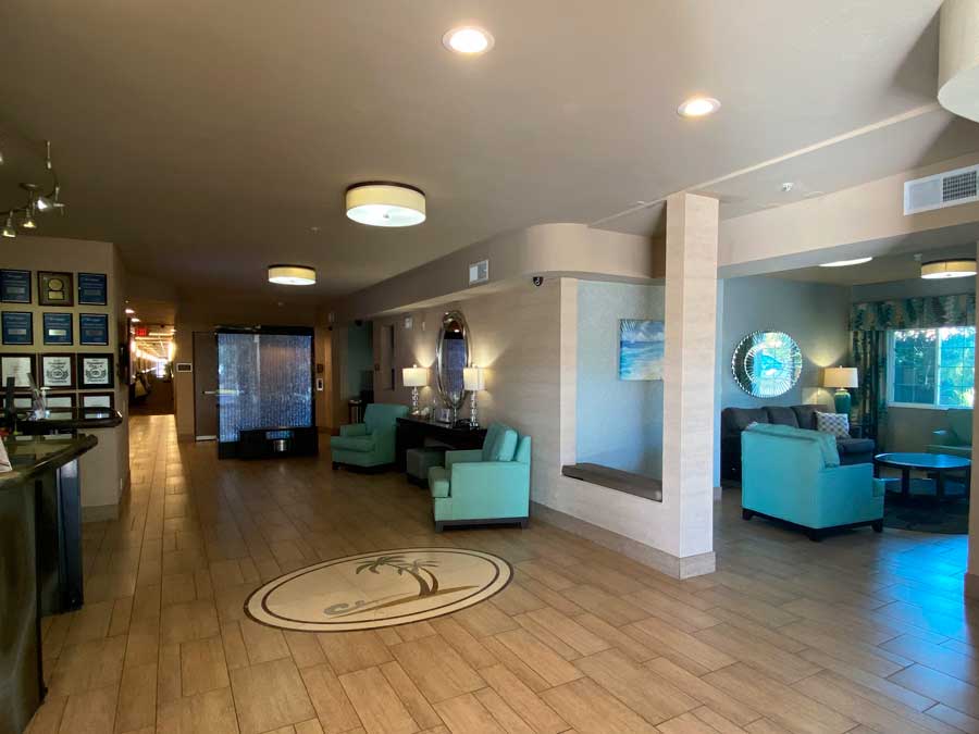 View from the inside of Best Western Plus Oceanside Palms