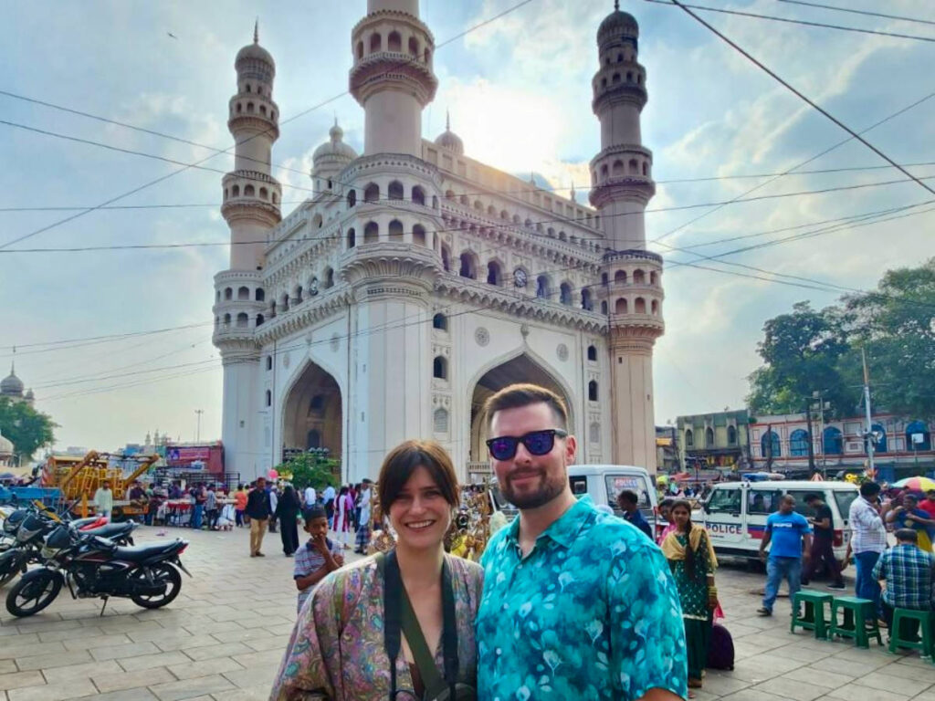 Betty exploring the tourists spots of India