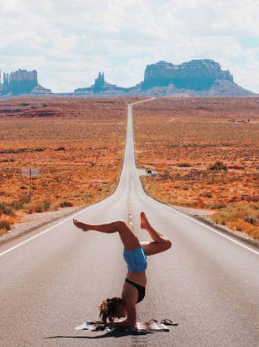 Betty Hurd posing for a photo at Monument Valley in Arizona