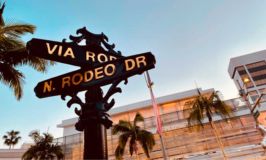 A street sign in Beverly Hills