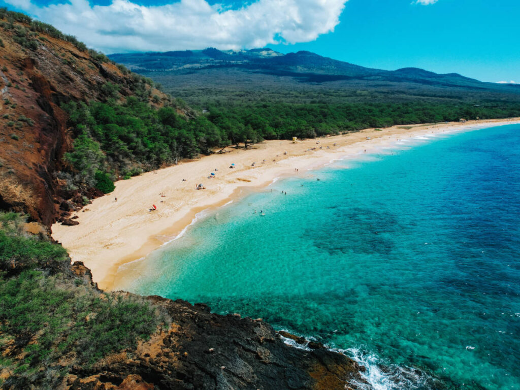 Aerial view of Big Beach