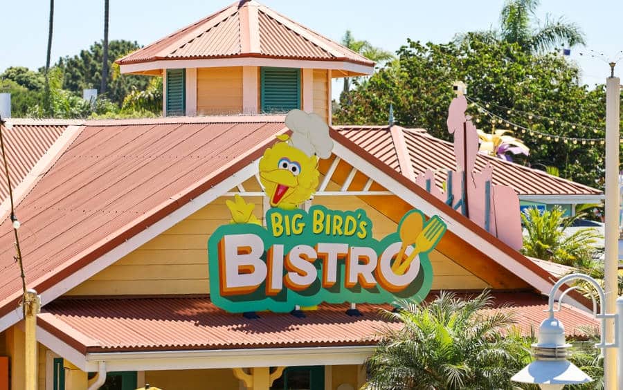 Top view of the Big Bird's Bistro in Sesame Place San Diego