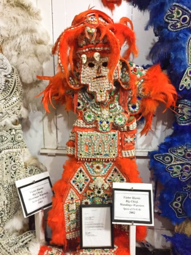 Colorful exhibit of Big Chief Victor Harris, Spirit of FiYiYi