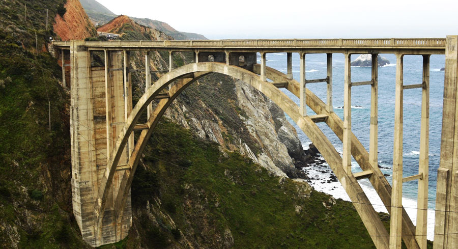 The Bixby Creek Bridge in Big Sur