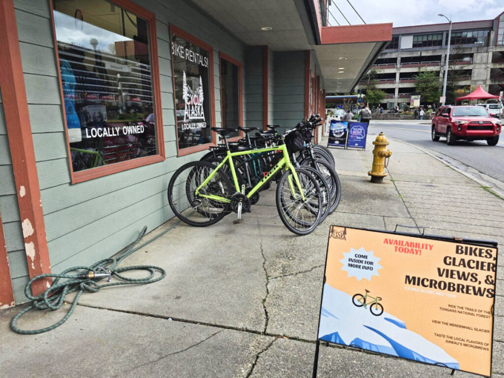 Bike rentals at the Cycle Alaska
