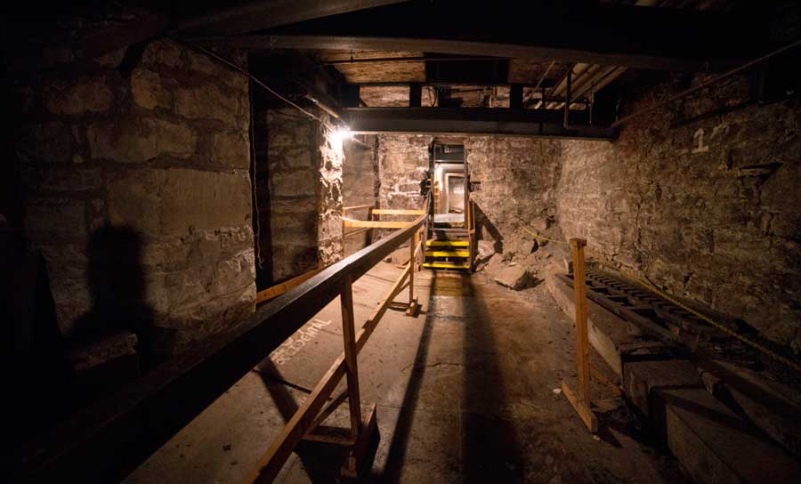 View of the underground in Bill Speidel in Seattle