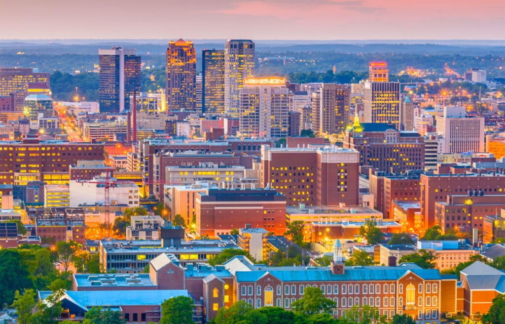 Skyline of Birmingham Alabama