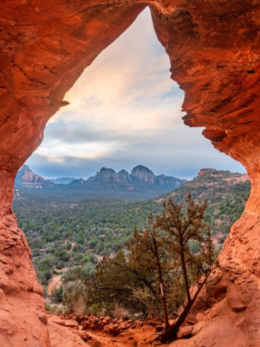 View from the Birthing Cave in Arizona