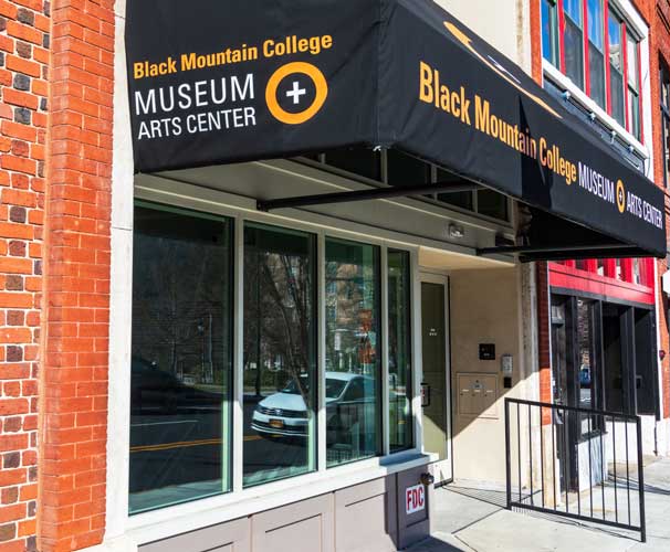 View from the outside of Black Mountain College Museum & Arts Center