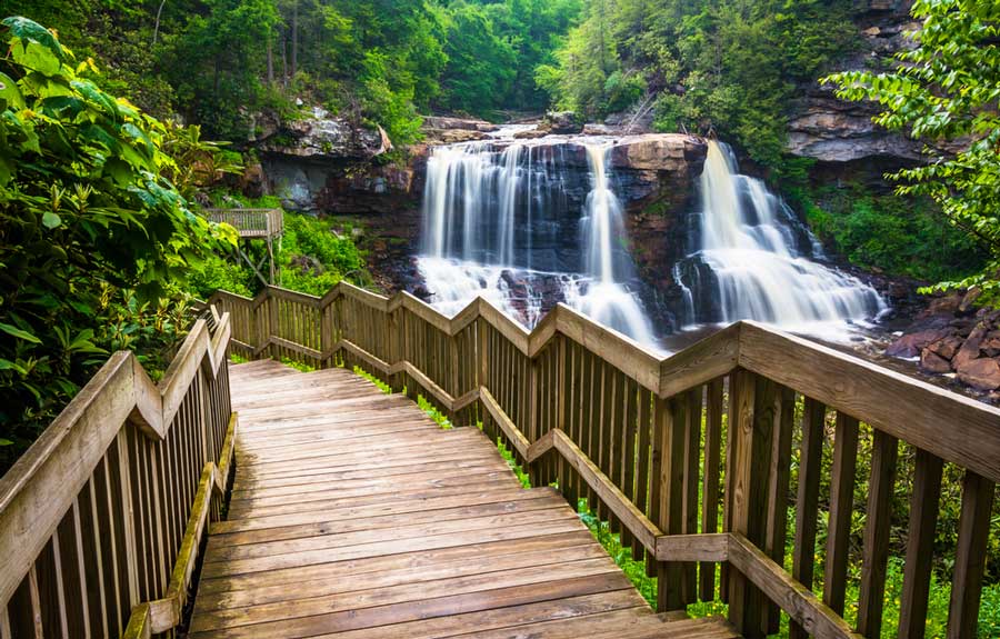Scenic view from the Blackwater Falls State Park