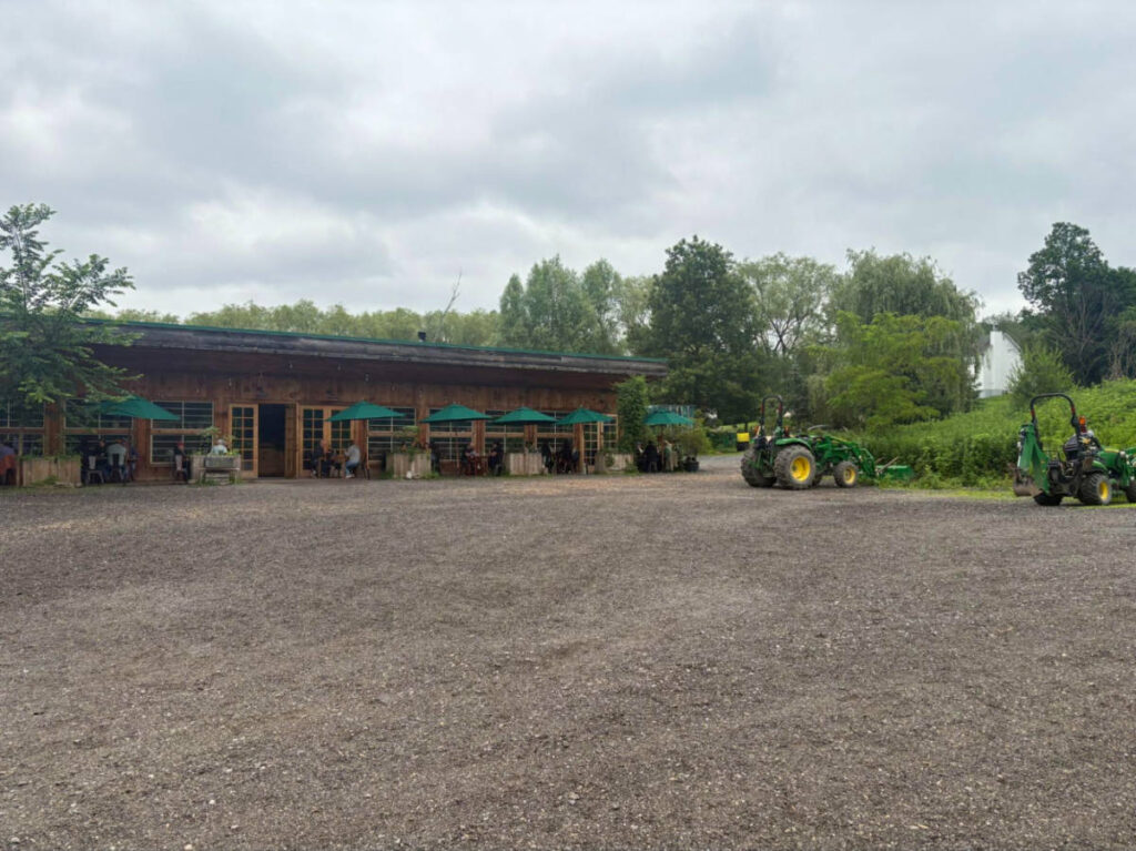 View outside the Blooming Hill Farm