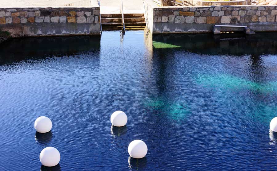 View of the Blue Hole in New Mexico
