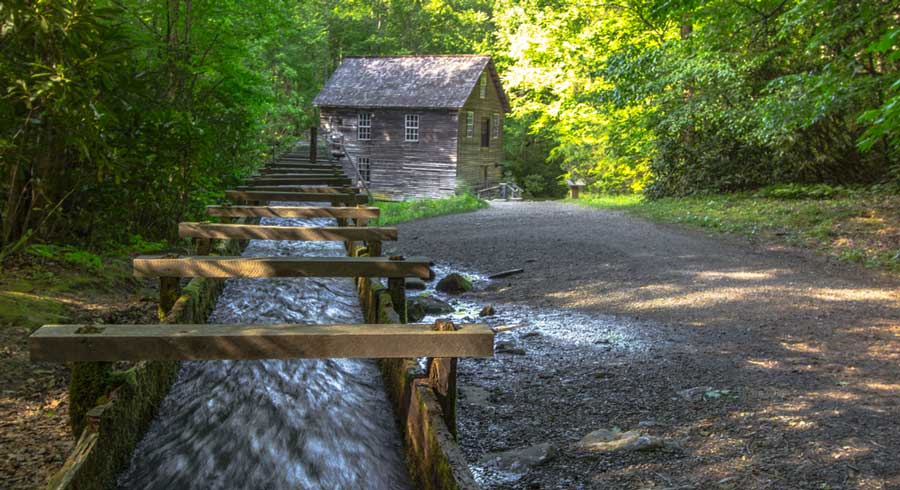 View from the Mingus Mill in Blue Ridge National Heritage Area