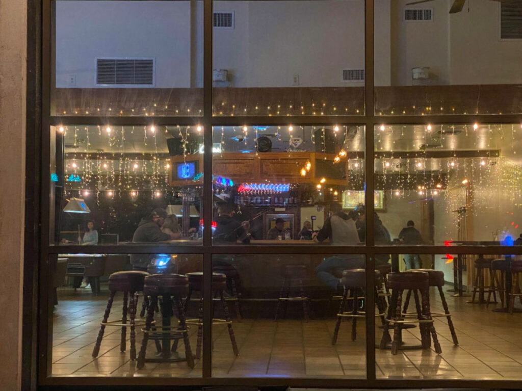 The view inside Boar Cross’n seen from outside