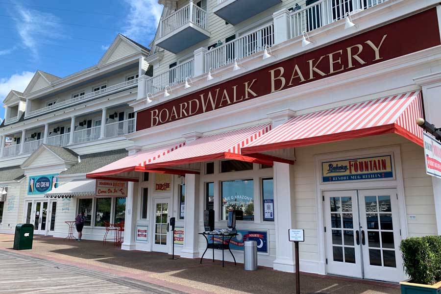 The Boardwalk Bakery from the outside