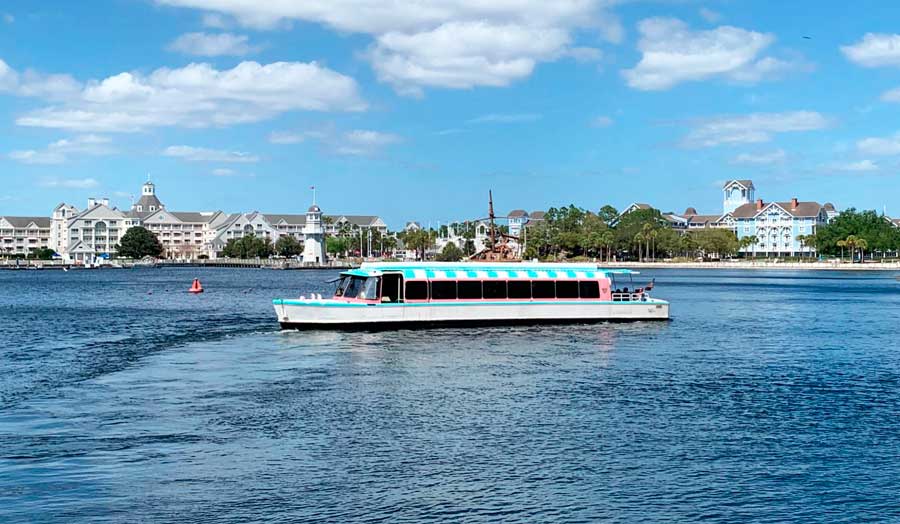 A boat transportation in Disney World Orlando