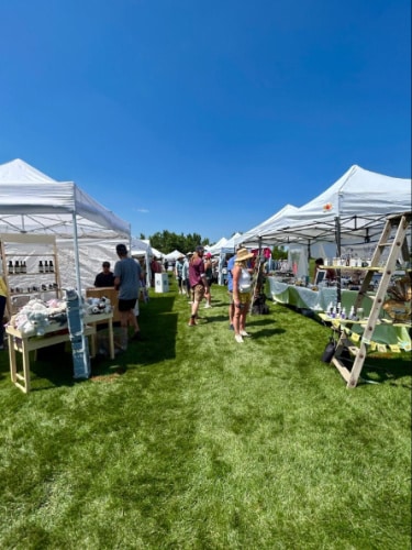 Vendors during the Lavender Festival at Chatfield Farms