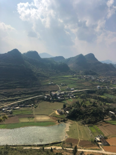 Aerial view of the Border between Vietnam and China