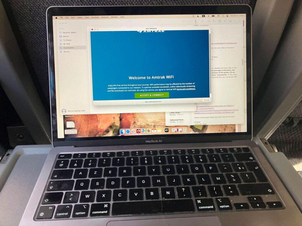 Laptop trying to connect to the Borealis WiFi