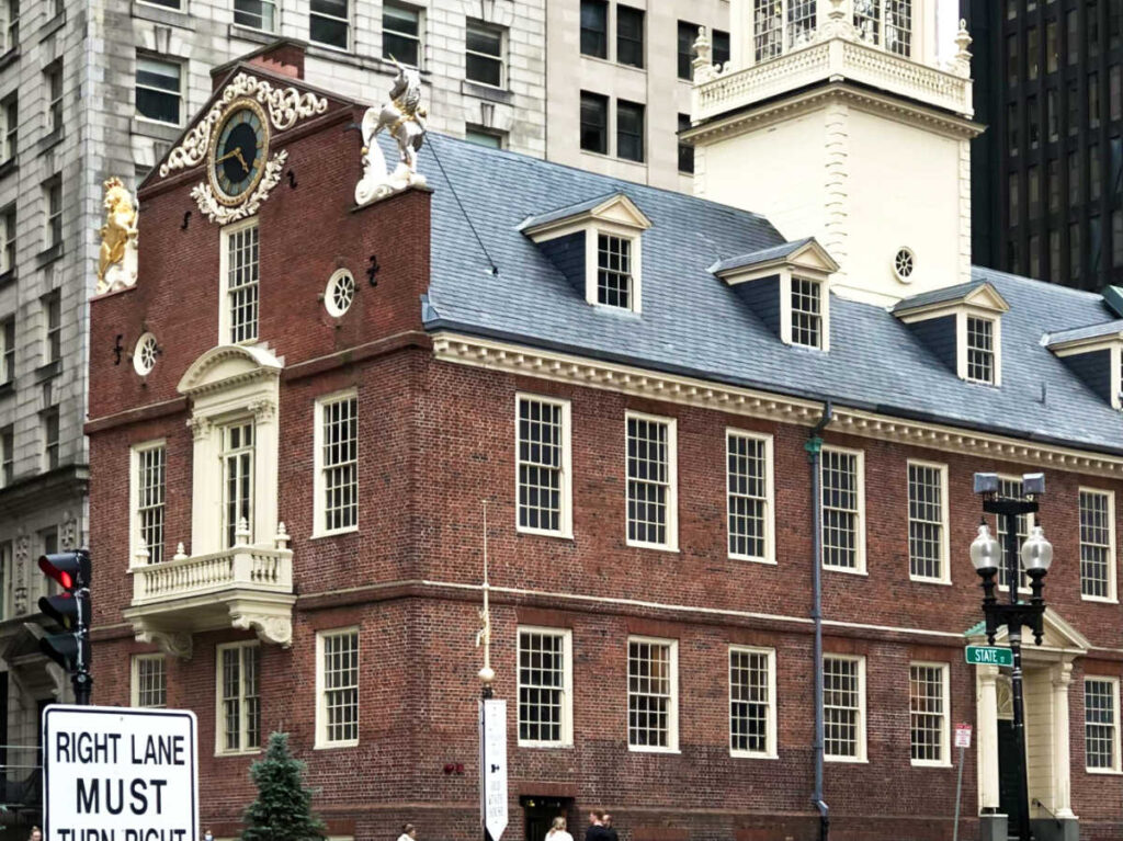 Exterior view of the Boston Old State House