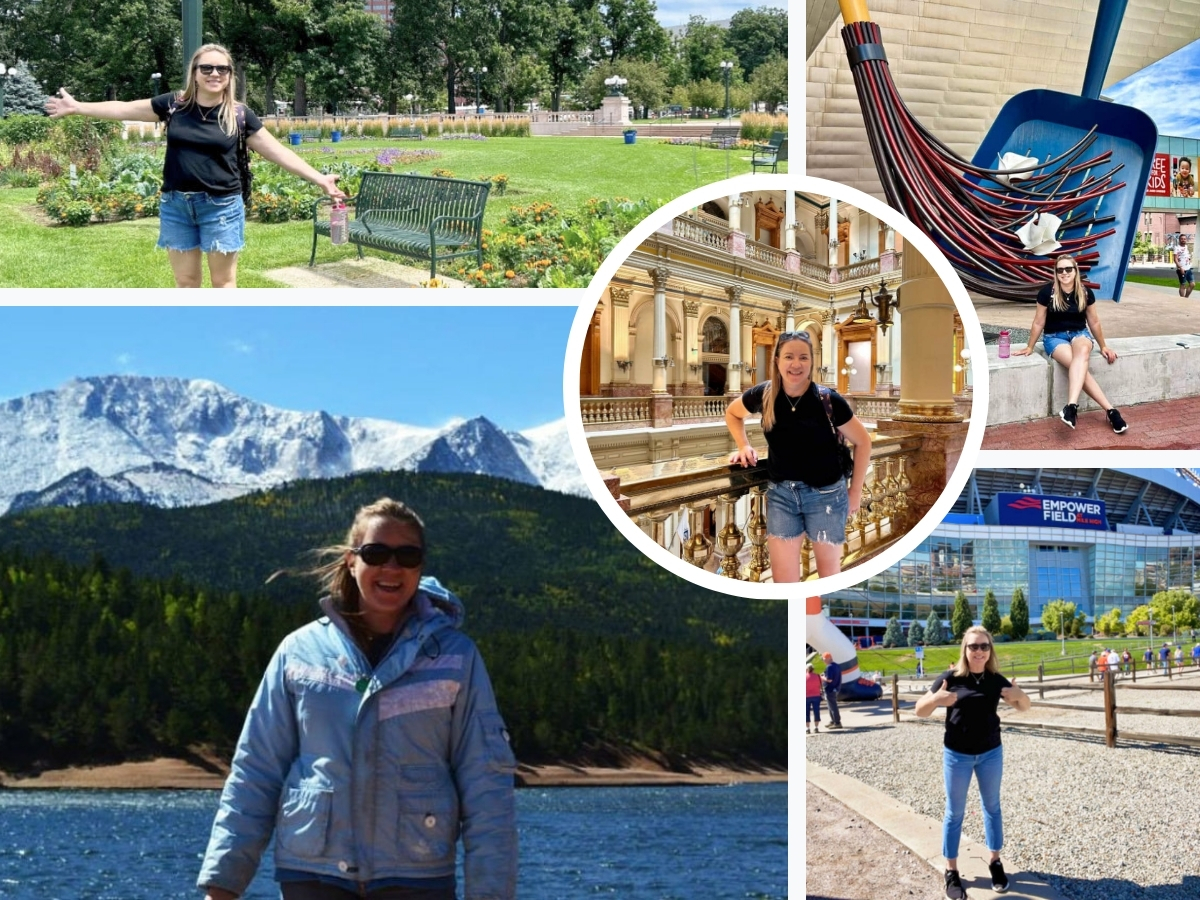 A photo collage of Boulder, Colorado writer