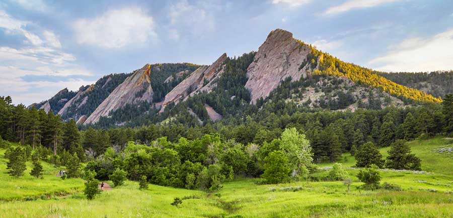 Scenic view at the Chautauqua Park in Boulder, Colorado