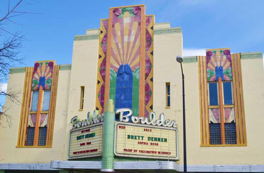 View of the Boulder Theater from the outside
