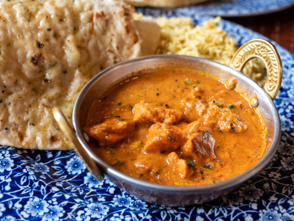 A bowl of Chicken tikka masala served in Tabla Indian Restaurant