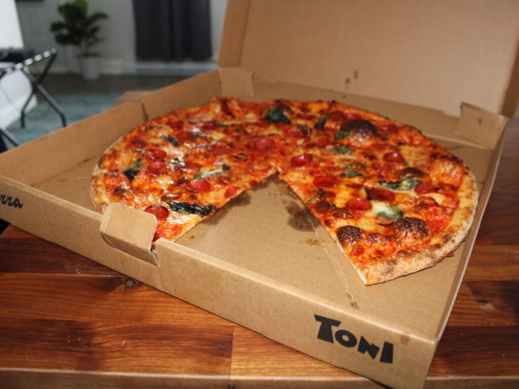 Honey pepperoni pie from Toni Pizza