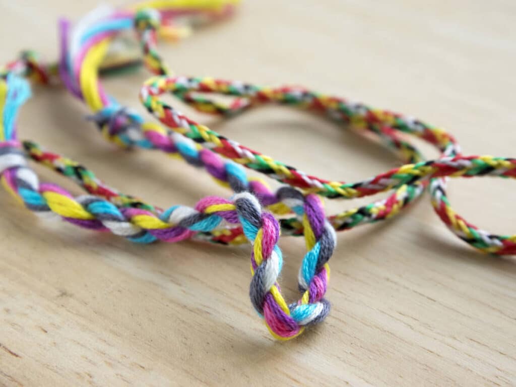Colorful bracelets on a table in Washington DC