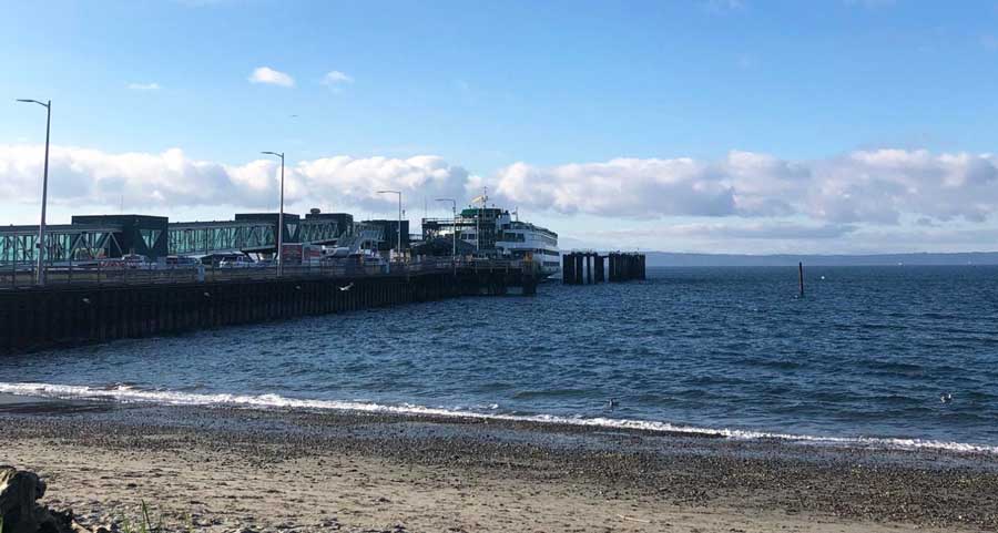View from the ferry terminal at Brackett’s Landing