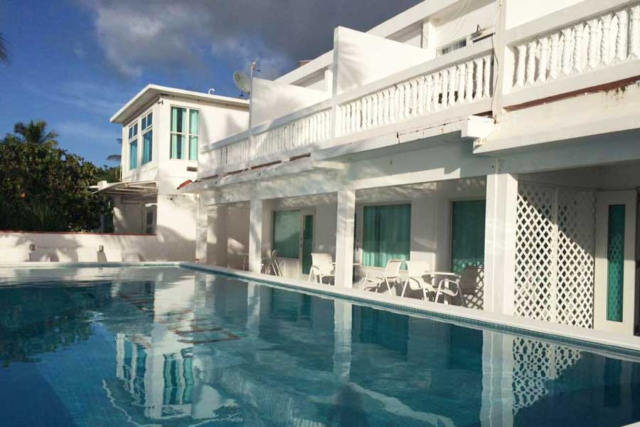 View of balconies and a pool in Bravo Beach Hotel
